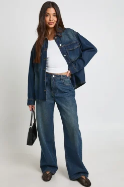 Chemise En Denim Oversize