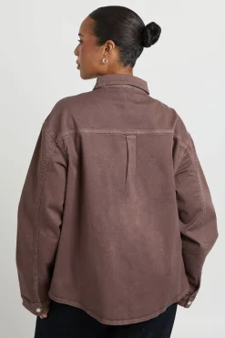 Chemise En Denim Oversize Grande Taille