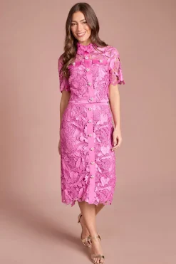 Chemise En Dentelle Avec Boutons De Perle