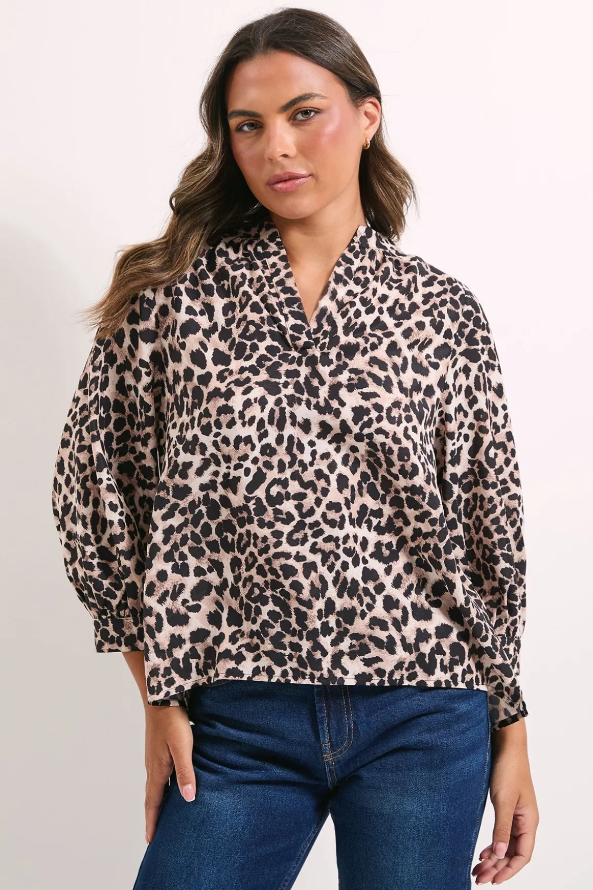 Chemise à Enfiler Imprimé Léopard