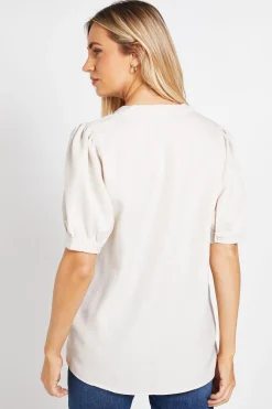 Chemise À Enfiler À Manches Bouffantes