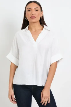 Wallis Chemise À Enfiler À Manches Courtes Avec Détails Hotfix<Femme Tops