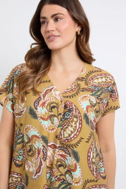 Chemise À Enfiler Motif Cachemire