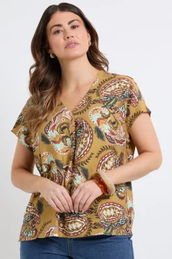 Chemise À Enfiler Motif Cachemire