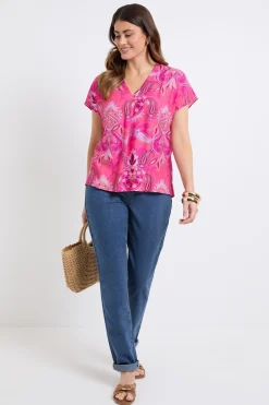 Chemise À Enfiler Motif Cachemire