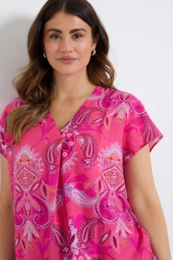 Chemise À Enfiler Motif Cachemire