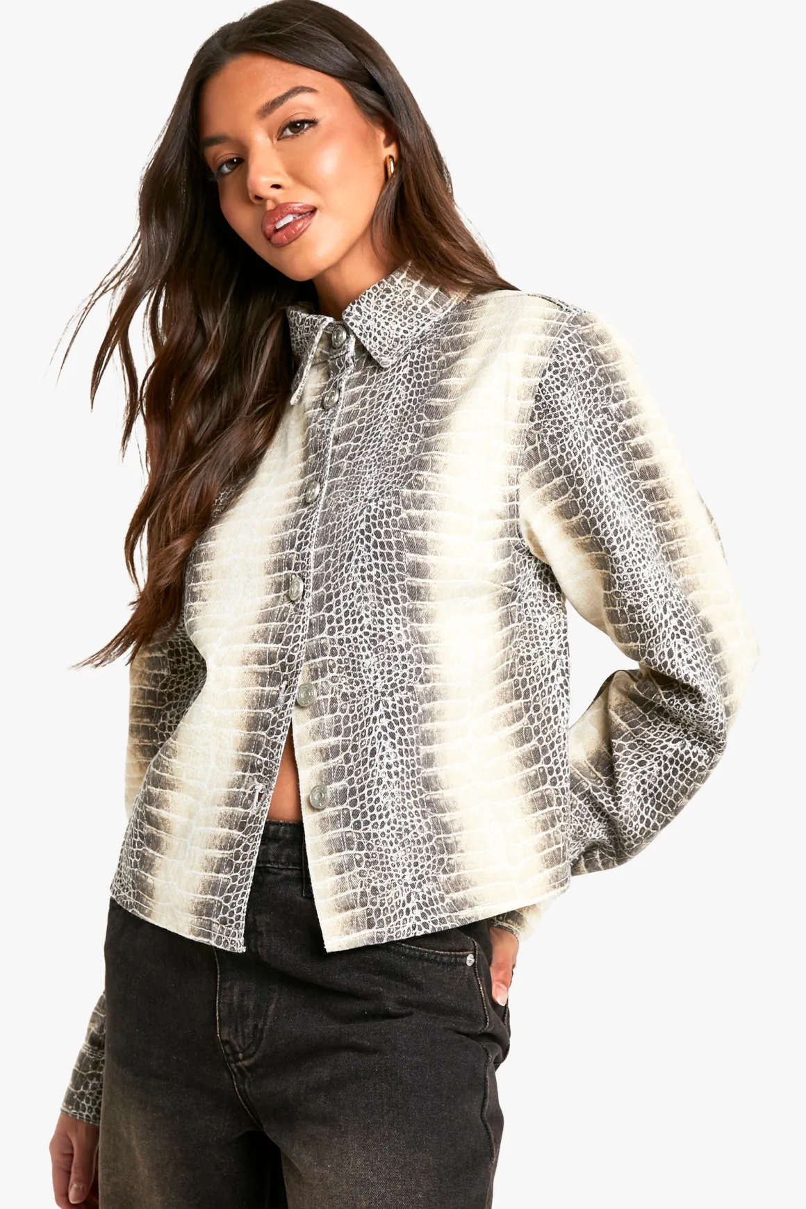 Chemise en jean imitation Croc