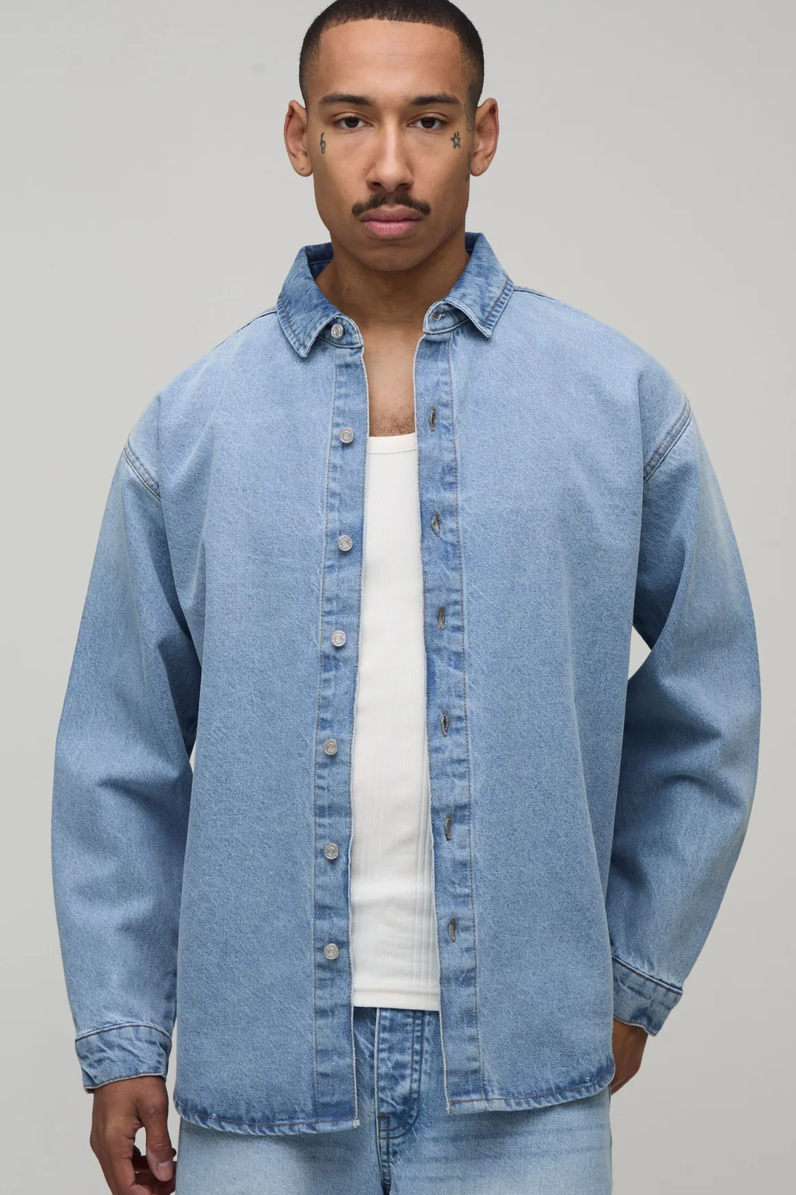 Chemise En Jean Oversize