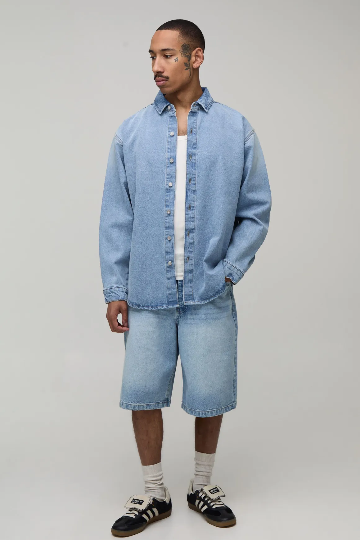 Chemise En Jean Oversize