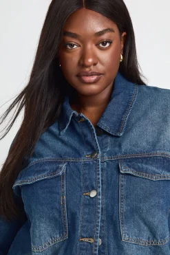 Chemise En Jean Oversize Grande Taille