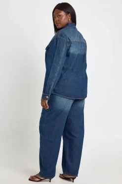Chemise En Jean Oversize Grande Taille