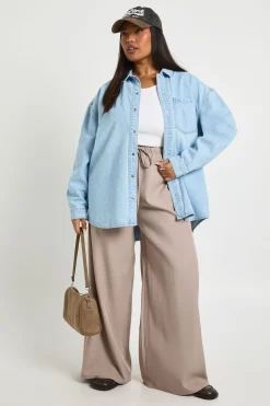 Chemise En Jean Oversize Grande Taille