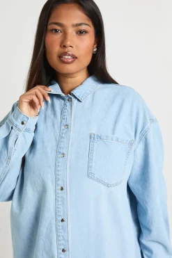 Chemise En Jean Oversize Grande Taille