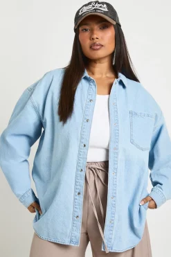 Chemise En Jean Oversize Grande Taille