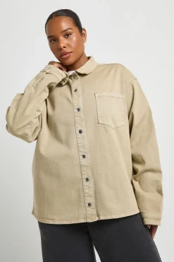 Chemise En Jean Oversize Grande Taille
