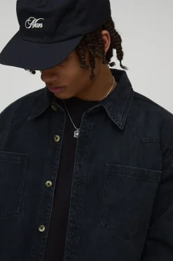 Chemise en Jean Western Oversize