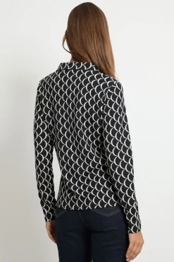 Chemise En Jersey À Col Festonné