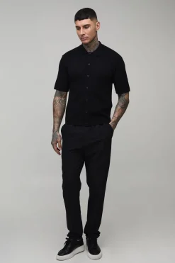 Chemise En Maille À Manches Courtes Toucher Doux Coupe Regular Tall