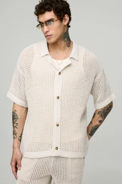 Chemise en maille Revere oversize et ensemble pantalon décontracté
