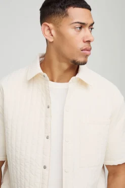 Chemise en nylon matelassé surdimensionnée