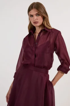 Chemise en Organdi Tissé