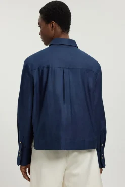 Chemise En Popeline De Coton À Découpes Ajourées