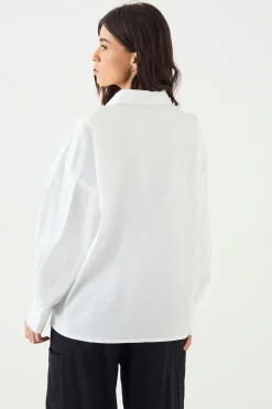 Chemise en Popeline de Coton Oversize DSGN Studio