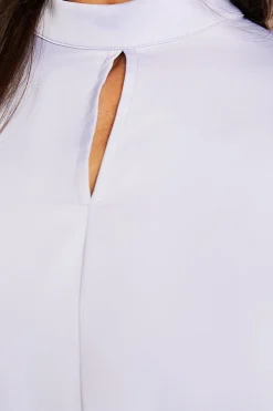 Chemise En Satin À Manches Chauve-souris