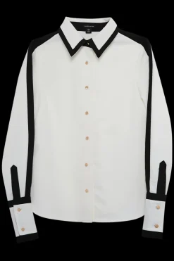 KarenMillen Chemise en sergé tissé à blocs de couleurs<Femme Tops
