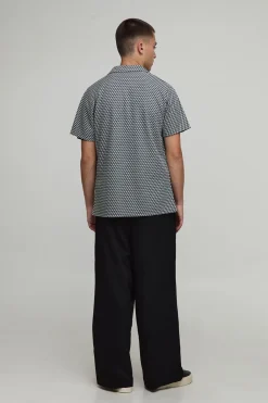 Chemise Geo Slim à manches courtes