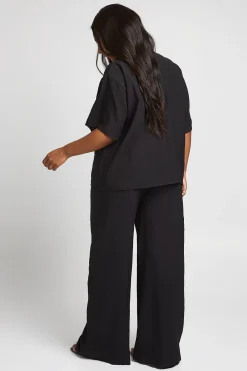 Chemise Grande Taille À Manches Courtes Effet Lin