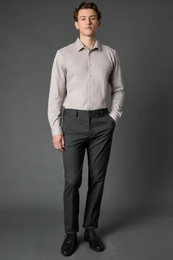 Burton Chemise e Piqué Coupe Ajustée Manches Longues<Homme Chemises