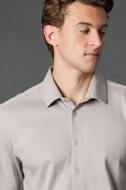 Burton Chemise e Piqué Coupe Ajustée Manches Longues<Homme Chemises