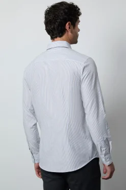 Burton Chemise Habillée Ajustée À Rayures hes Manches Longues<Homme Chemises