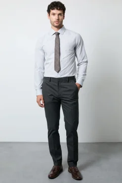 Burton Chemise Habillée Ajustée À Rayures hes Manches Longues<Homme Chemises