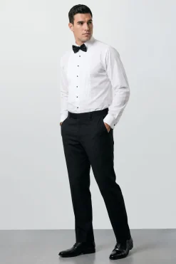 Burton Chemise Habillée Blanche À Plis Devant Grande Taille Et Haute<Homme Chemises