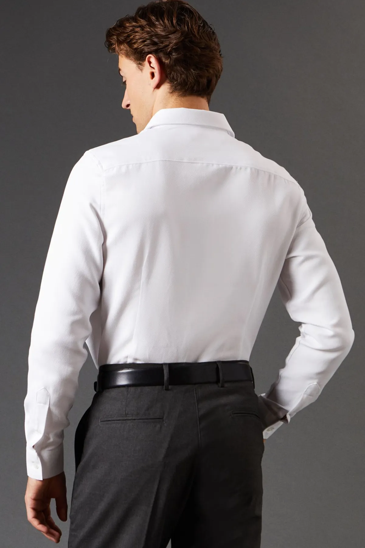 Burton Chemise Élégante Manches Longues Coupe Ajustée Tissage Baskette<Homme Chemises