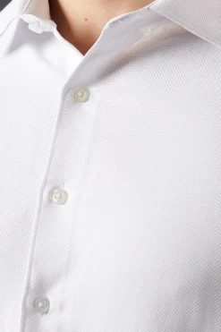 Burton Chemise Élégante Manches Longues Coupe Ajustée Tissage Baskette<Homme Chemises
