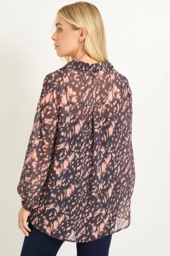 Chemise Longue Petite À Ourlet Asymétrique