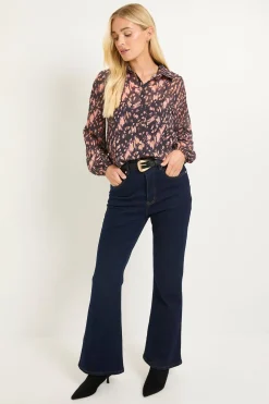 Chemise Longue Petite À Ourlet Asymétrique