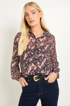 Chemise Longue Petite À Ourlet Asymétrique
