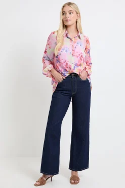 Wallis Chemise Longue Petite À Ourlet Asymétrique<Femme Tops