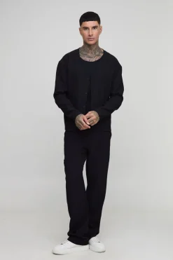 Chemise longue à plis, surdimensionnée, à coupe carrée et sans col