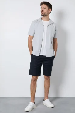 Burton Chemise À Manches Courtes Col Cubain À Rayures es<Homme Chemises