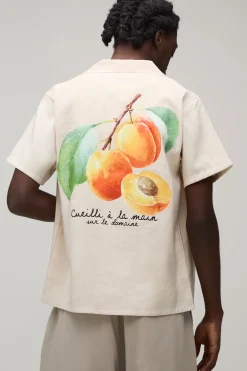Chemise À Manches Courtes Coupe Regular Avec Imprimé Fruits Au Dos