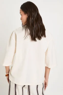 Chemise À Manches Courtes Effet Lin