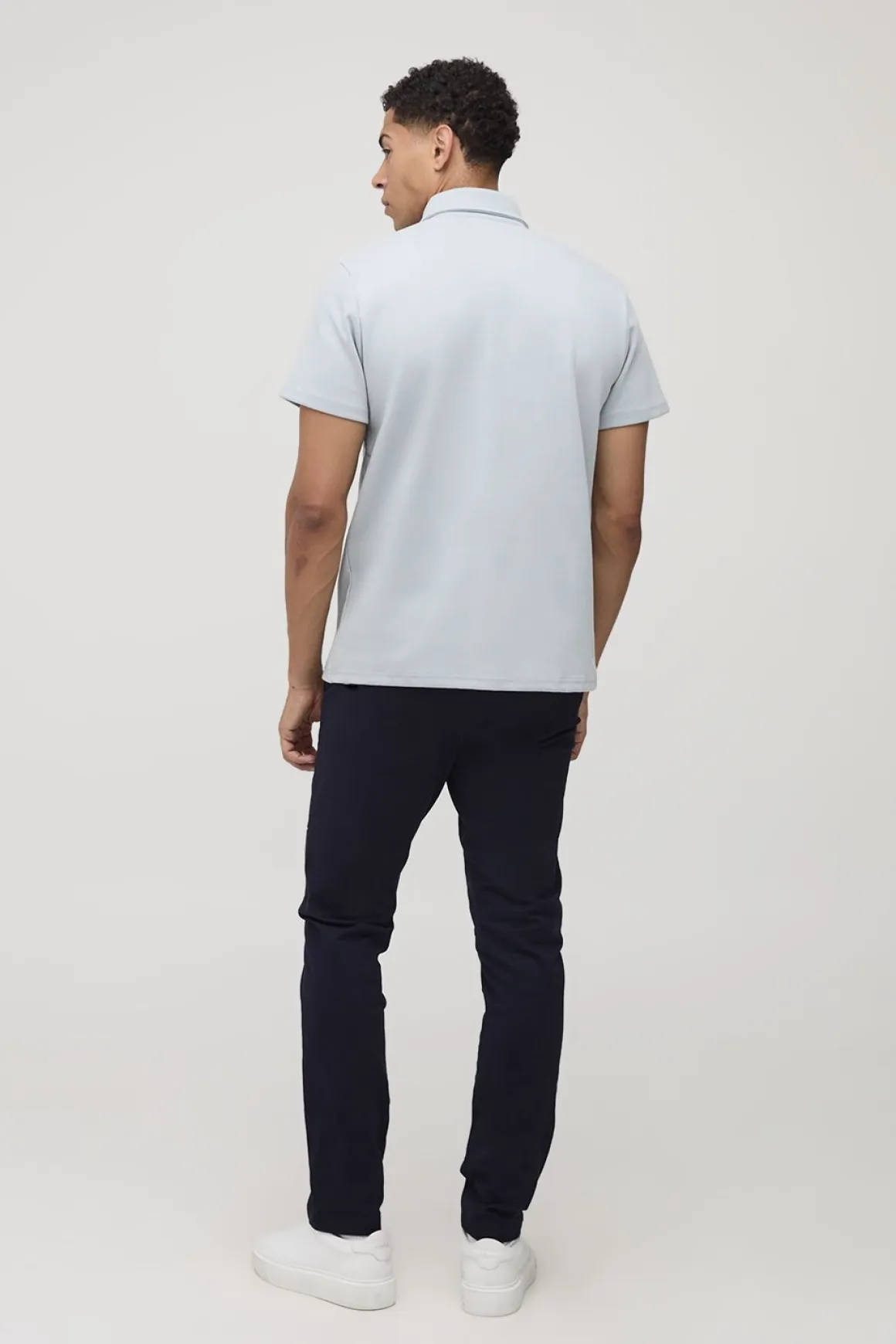 Chemise à manches courtes en interlock classique