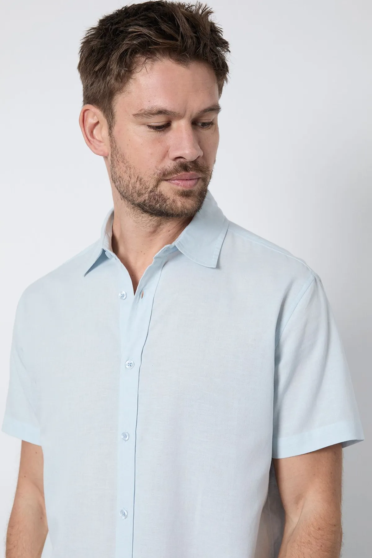 Burton Chemise À Manches Courtes En Mélange De Lin<Homme Chemises