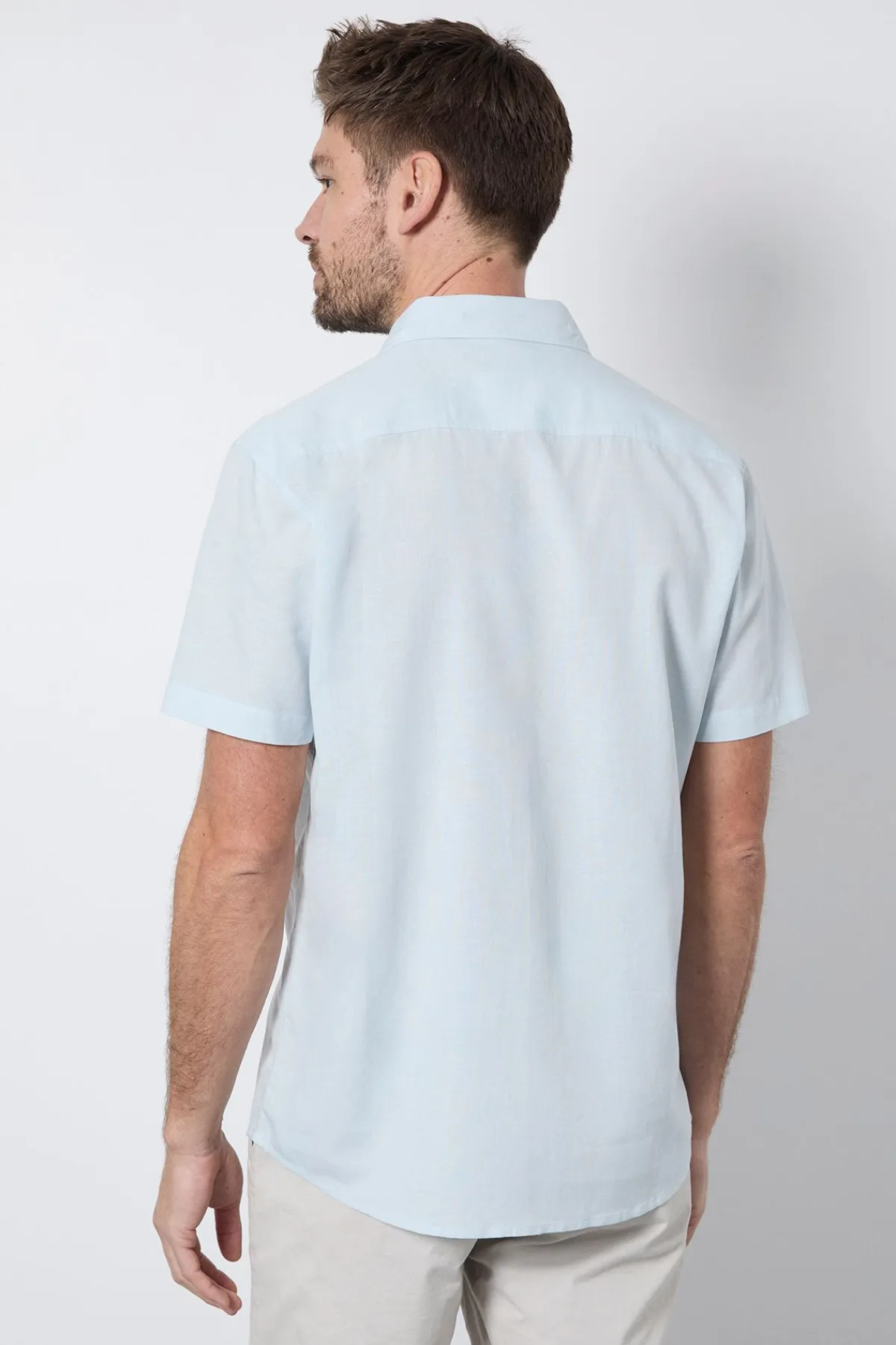 Burton Chemise À Manches Courtes En Mélange De Lin<Homme Chemises