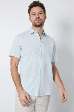 Burton Chemise À Manches Courtes En Mélange De Lin<Homme Chemises